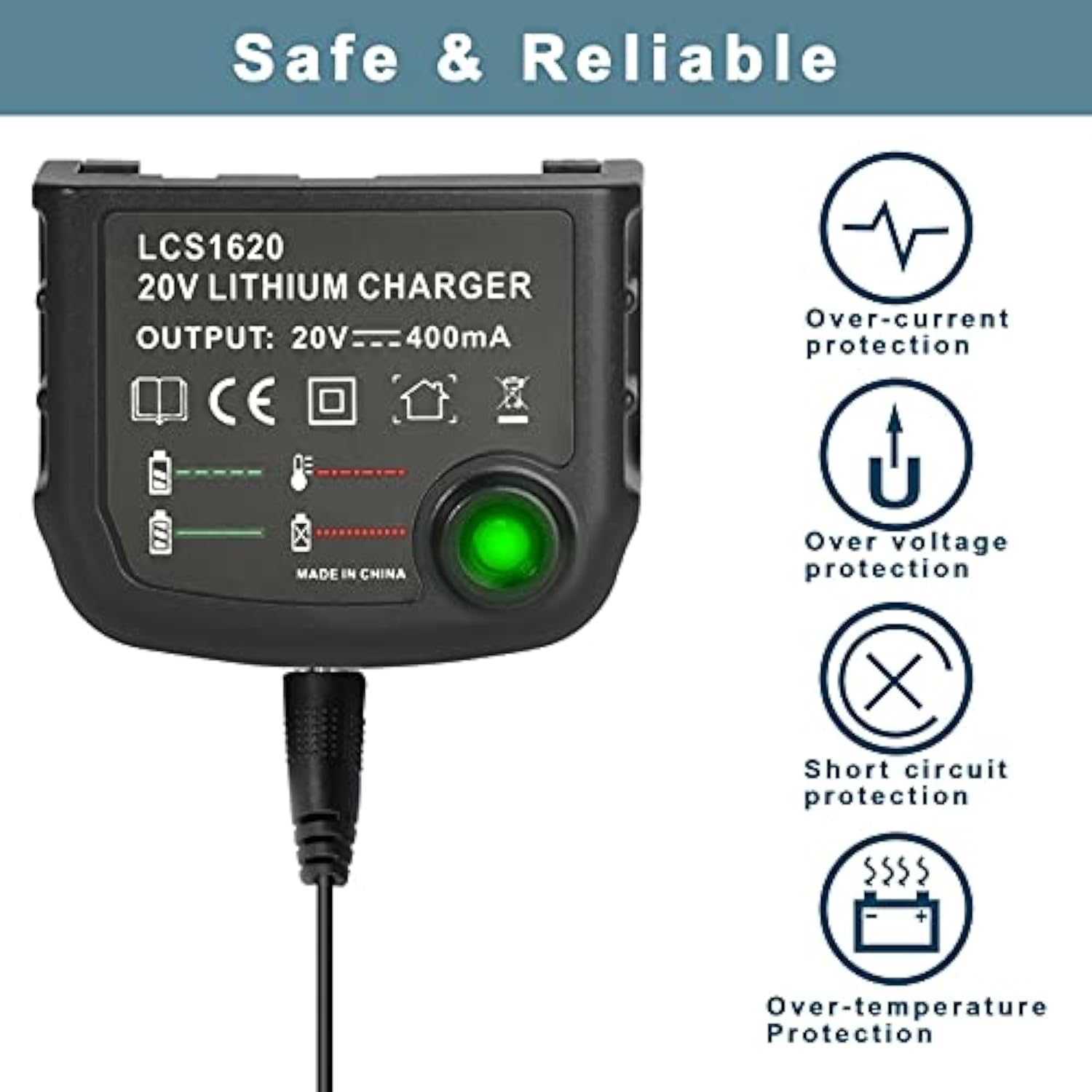 20V Lithium Battery And Charger Compatible For Black And Decker 20V Lithium Battery Lbxr20 Lb20 Lbx20 Lbxr2020-Ope Lbxr20B-2 Lbx4020 Lst220