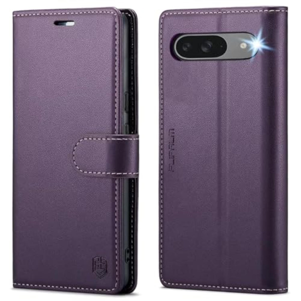 For Google Pixel 9 5G/Pixel 9 Pro 6.3" Wallet Case With Rfid Blocking Credit Card Holder, Pu Leather Folio Flip Kickstand Protective Shockproof Cover Women Men For Pixel 9/9Pro Phone Case (Purple)