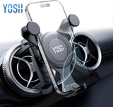 Car Phone Holder Upgraded for Mercedes Benz A/C Class C300/200/260 A180/200, GLA/GLB/GLC, Spring Clip for Round/Circular Vent Cradle for iPhone