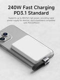 0.33ft 90 Degree USB4 Cable, 80Gbps Data Transfer, 8K@60Hz Video Display, 240W Fast Charging Right Angle USB-C Cable, USB 4 V2.0 Cable for iPhone 17