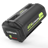 6.0Ah Battery Replace For Ryobi 40V Lithium-Ion Battery 6.0Ah Op4040 Op4050A Op40602 Op40201 Compatible With Ryobi 40-Volt Cordless Power Tools And 40V Battery Chargers