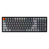 K4 Rgb Hot Swappable Mechanical Keyboard, 96% Layout Bluetooth Wireless/Usb Wired Computer Keyboard With Super Brown Switch Aluminum Frame For Mac Windows-Version 2