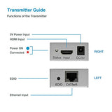 Et4K100M 4K@30Hz Hdmi 1.4 Extender Over Cat5E/Cat6/Cat7 330 Ft (100 M), Hdcp 1.4, With Loop-Out, Ir Pass-Through & Surge Protection