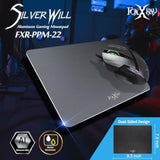 Ppm-22 Dual-Sided Aluminum Gaming Mouse Pad (9.45" X 7.87"), Hard Metal Mouse Mat With Pu Leather, Non-Slip Design, Smooth & Precision Surface For All Mice