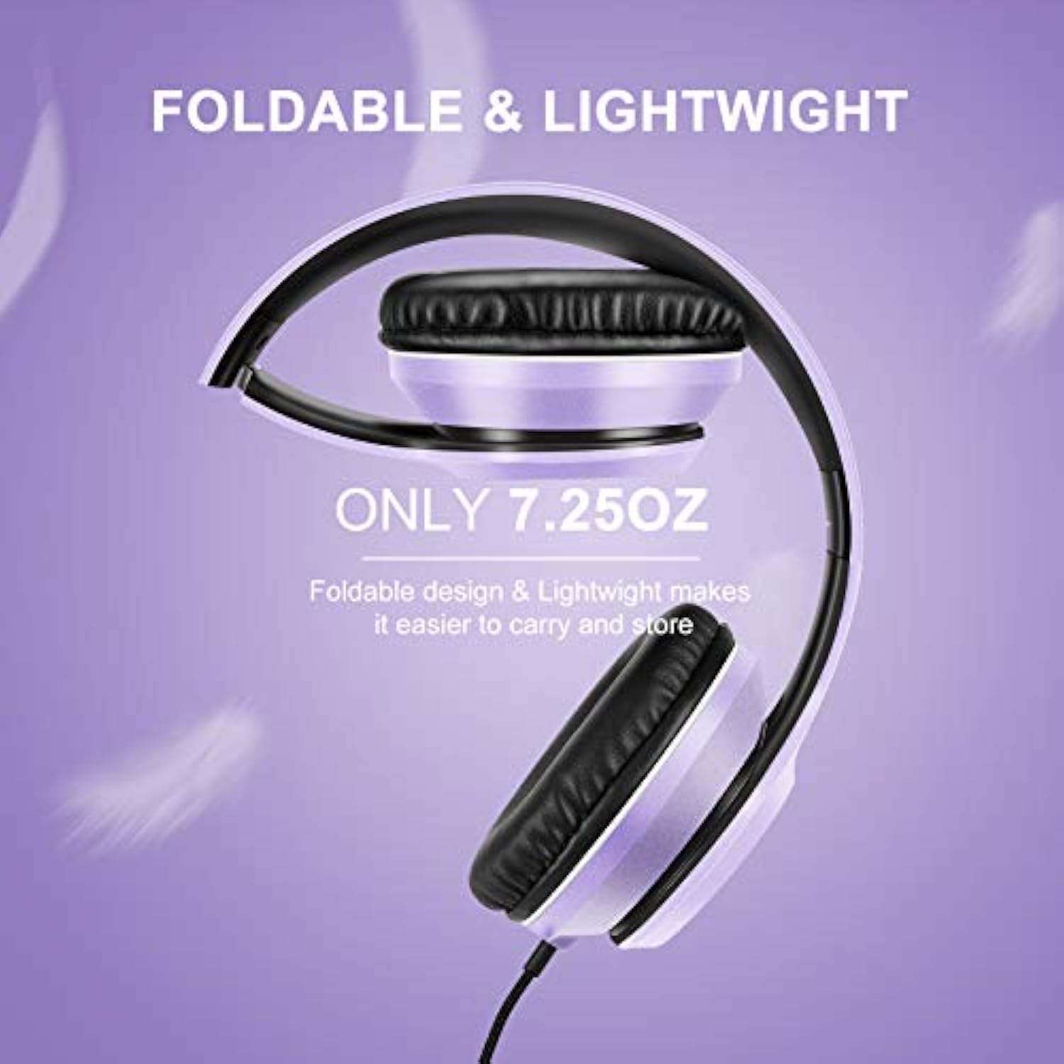 X8 Over-Ear Wired Headphones With Microphone With 1.45M-Tangle-Free Nylon Line