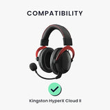 kwmobile Ear Pads Compatible with Kingston HyperX Cloud II/Cloud 2 / Cloud III/Cloud 3 Earpads - 2X Replacement for Headphones - Black