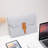 MOSISO Laptop Sleeve Case 13-14 inch, Compatible with MacBook Air/Pro, 13-13.3 inch Notebook, Compatible with MacBook Pro 14 inch M4 M3 M2 M1, Felt Flapover Slim Carrying Case Bag with Pockets, Gray