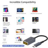 Dc Slim Tip Female Input To Usb C Pd Male Power Charging Cable,For Rectangle Mouth Power Adaptor To Usb Type-C Pd Output 5V/9V/20V.Used To Charge Phones,Tablets,Laptops.