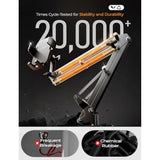 Phone Holder For Bed Desk [3Rd Upgrade] Cell Phone Stand For Desk,Recording Iphone Mount For Gooseneck Iphone Holder For Filming Camera Laying Down,Bed Accessories Flexible Arm Clamp Clip Stand