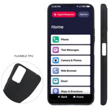 For Jitterbug Smart4 Case, Silicone Soft Tpu Flex And Easy Grip Case For Jitterbug Smart 4 (2023) For Seniors (Aka Lively Smart) (Black)
