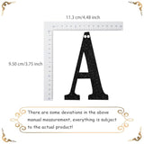 New Year Same Hot Mess Black Glitter Banner Party Decoration