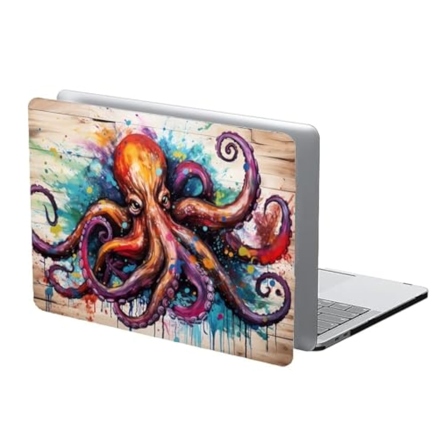 Compatible With Macbook Air 13.3 Inch Case 2018-2020 Release A1932 A2179 A2337, Colourful Octopus Hard Plastic Shell Cover Case