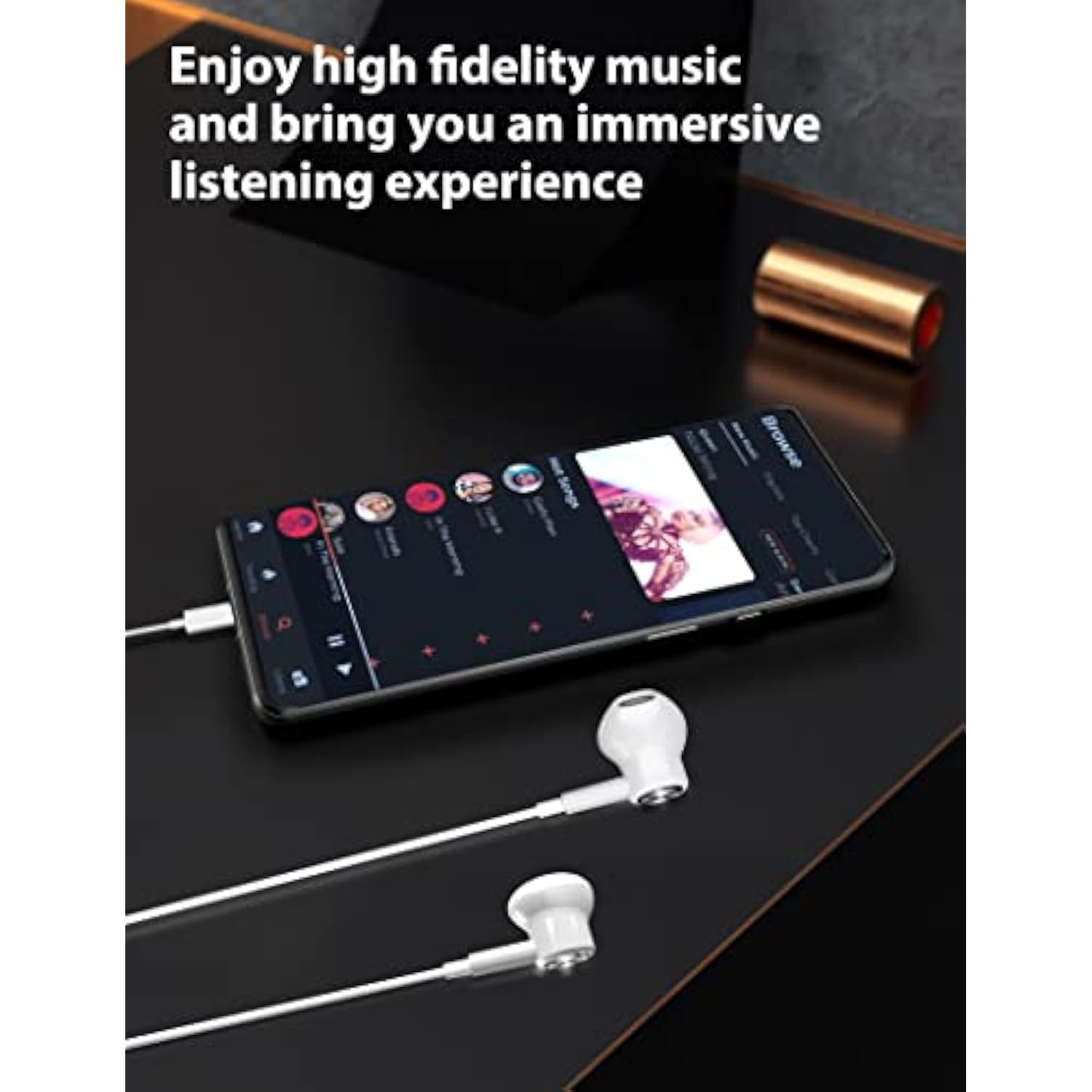 Usb C Headphones, Galaxy S22 Ultra S23 Fe Earbuds Wired Iphone 15 Pro Usb Type