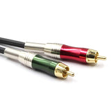 10ft XLR Male to Dual RCA Y Splitter Audio Cable 3-Pin