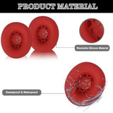 Studio Pro Silicone 2 In 1 Case Cover Set, Anti-Scratch Ear Pad Cover/Zipper Headband Cover For Beats Studio Pro Headphone, Studio Pro Soft Silicone Protector Accessories(Red)