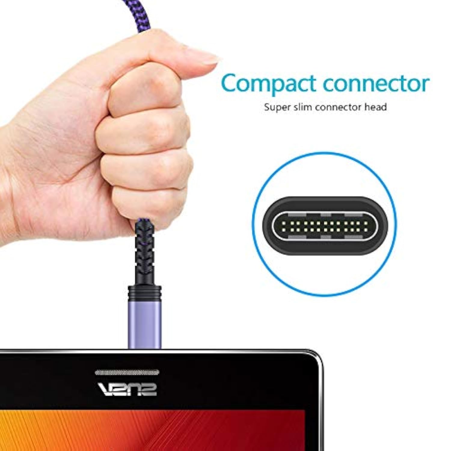 C Fast Charging Cable for Android Phones Compatible with Samsung and Google