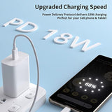 Usb C Wall Charger For Iphone 17 Pro Pixel 10 9, 18W Plug-In Charging Block 3.3Ft Usb C Cable Power Delivery 9V 2A Charge Adapter Pd Type C Wall Charger Block For Samsung S25 Iphone 16E Ipad