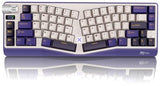 A70 Wireless Ergonomic Keyboard, 65% Alice Split Mechanical Keyboard W/Bluetooth/2.4Ghz/Wired, Rgb Gaming Keyboards With Knob And Gasket Mount, Hot Swappable Pre-Lubed Linear Switches