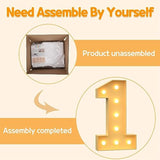 3Ft Marquee Numbers, Light Up Numbers, Mosaic Numbers For Balloons, Number 1 Balloon Frame, Marquee Light Up Letters,1St Birthday Decorations, First Party Anniversary Decorations