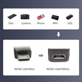 cablecc 5ft Full Pin Connected Micro USB 2.0 Type 5Pin Male to Female Cable fo