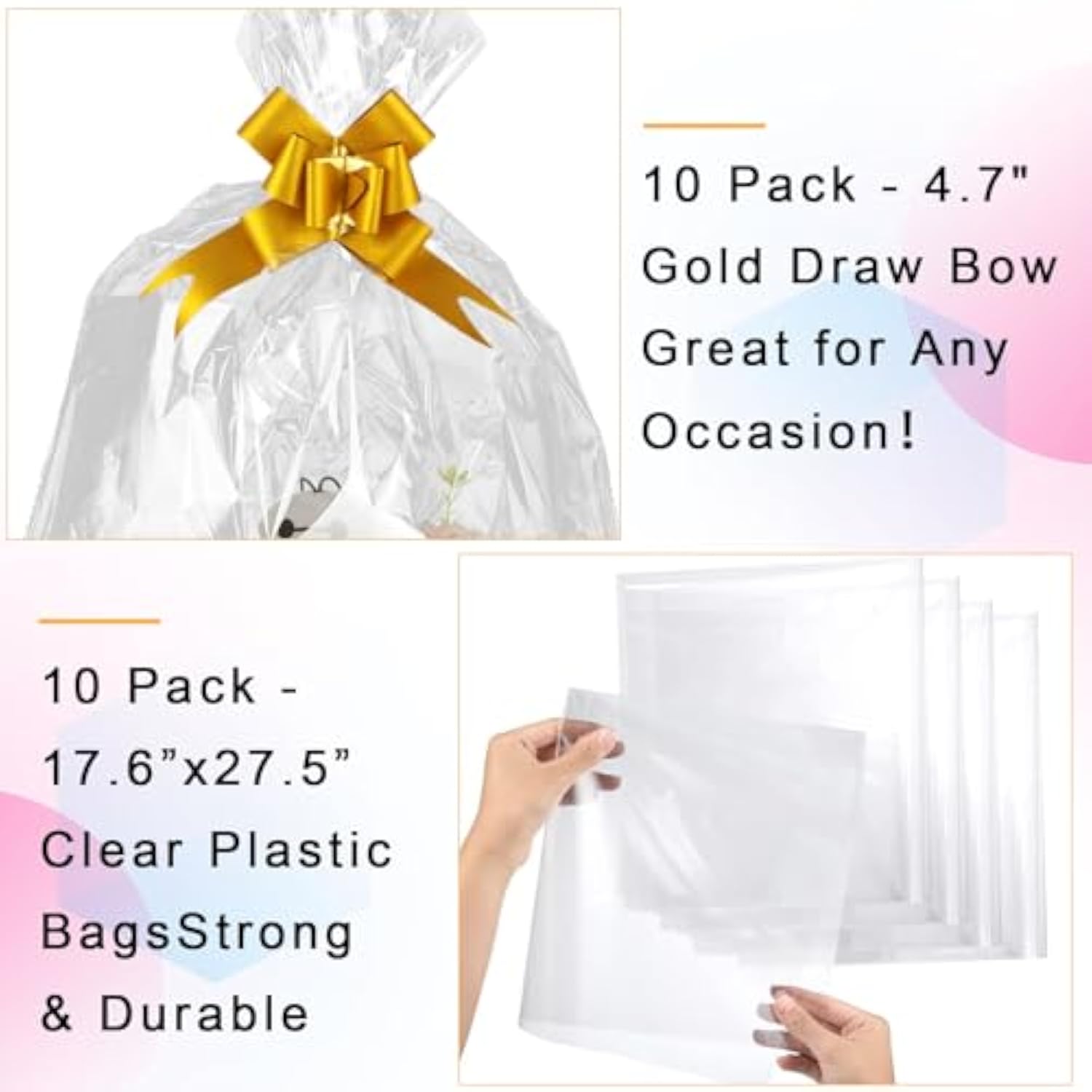 10 Pcs Sturdy Diy Bulk Gift Baskets, Basket For Gifts Empty, Kraft Market Tray Cardboard Basket With Handles, Gift Basket With Paper Shred Filler Kit For Valentines Christmas Weddings