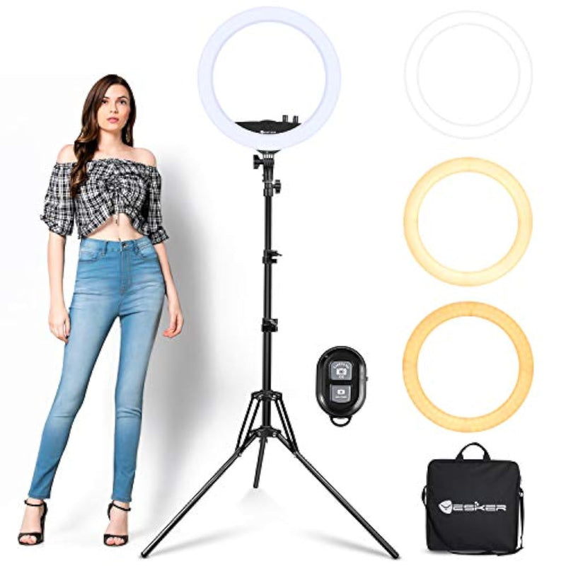 Ring Light With Tripod Stand, 14 Inch Led Ringlight Kit With Phone Holder Adjustable Color Temperature Circle Lighting, Led Photo Beauty Ring Lights For Camera For Vlog, Makeup, Video Shooting