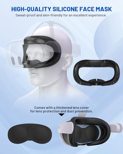 Protective Case For Meta Quest 3, Accessories For Meta Quest 3, Impact And Scratch-Proof Case With 1 Headset Cover, 2 Controller Grip, 4 Joystick Caps And More