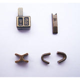 Bronze #3 Metal Zipper Head Box Zipper Sliders Retainer Insertion Pin