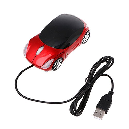 1000Dpi Wired Mouse,Mini Car Shape Usb Optical Innovative 2 Headlights Mouse For Pc Laptop Computer