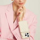 Compatible With Iphone 16 Pro Max Case Wallet With Card Holder, Rfid Blocking Wrist Strap Crossbody Phone Cover For Women For Iphone 16 Pro Max 6.9" Beige