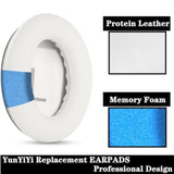 Ear Pads Cushions + Headband Replacement Earpads Compatible With Bose Quietcomfort 45 Qc45 35 Qc35, Qc35 Ii Over-Ear Headphones Easy Diy Installation,Protein Leather Parts (White Kit)
