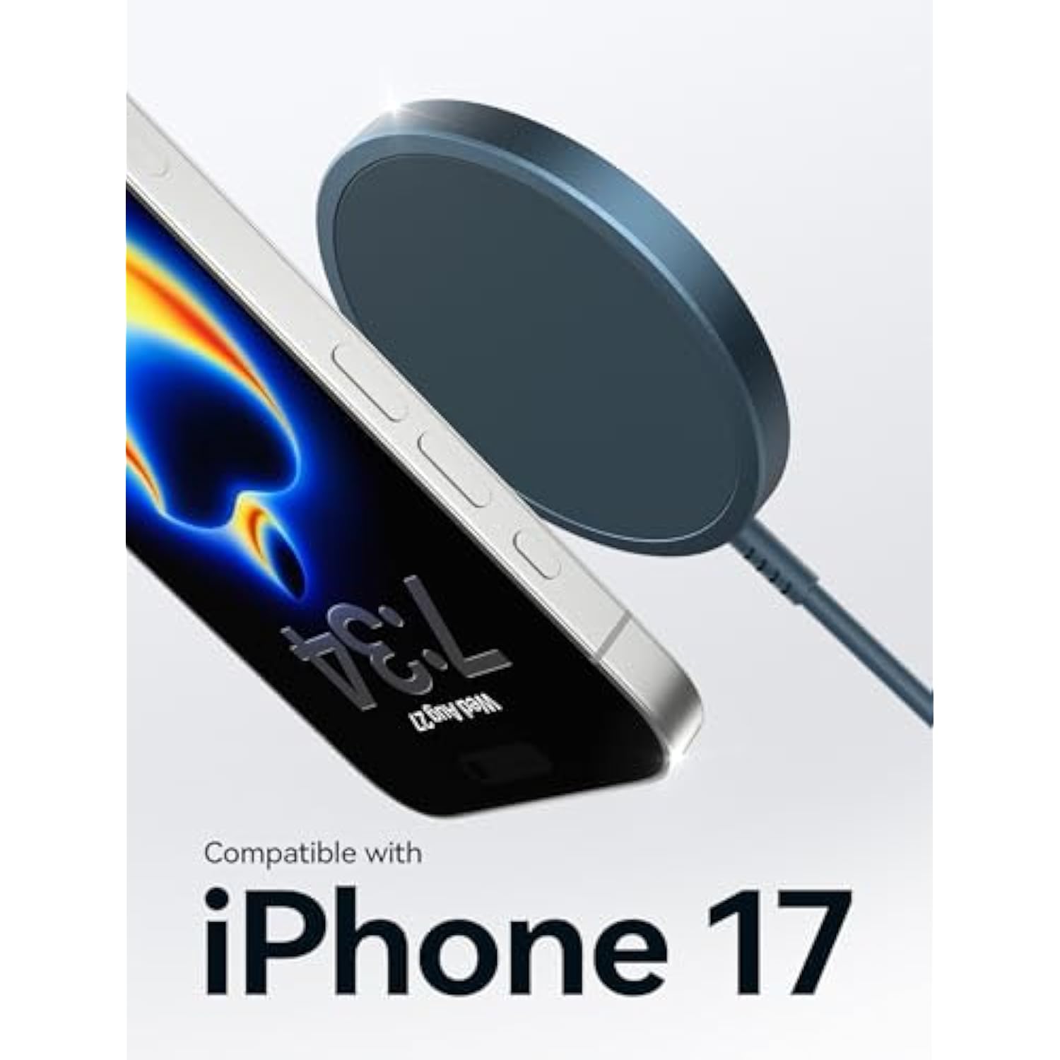 Magnetic Wireless Charger Compatible With Magsafe Charger/ 16E/16/16 Plus/16 Pro/16 Pro Max/15 14 13 12 Series, Wireless Mag Safe Charging Pad, Mag Charger (Blue)