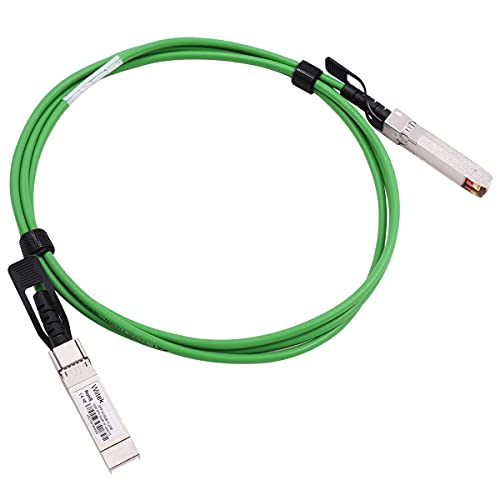 [Green Colored] 2M 10G Sfp+ Dac Twinax Cable, 10Gbase-Cu Sfp+ Copper Cable, Compatible For Cisco Sfp-H10Gb-Cu2M, Ubiquiti, Juniper, Mellanox, Mikrotik, Netgear, Supermicro, Open Source Switches