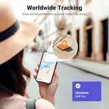 Finetrack Slim Wallet Tracker Card (Ios Only), Bluetooth Tracker Card Finder 0.07In &Ip68 Waterproof &One Charge Lasts A Year, Work With Apple Find My Rechargeable Tracker[Apple Mfi Certified]