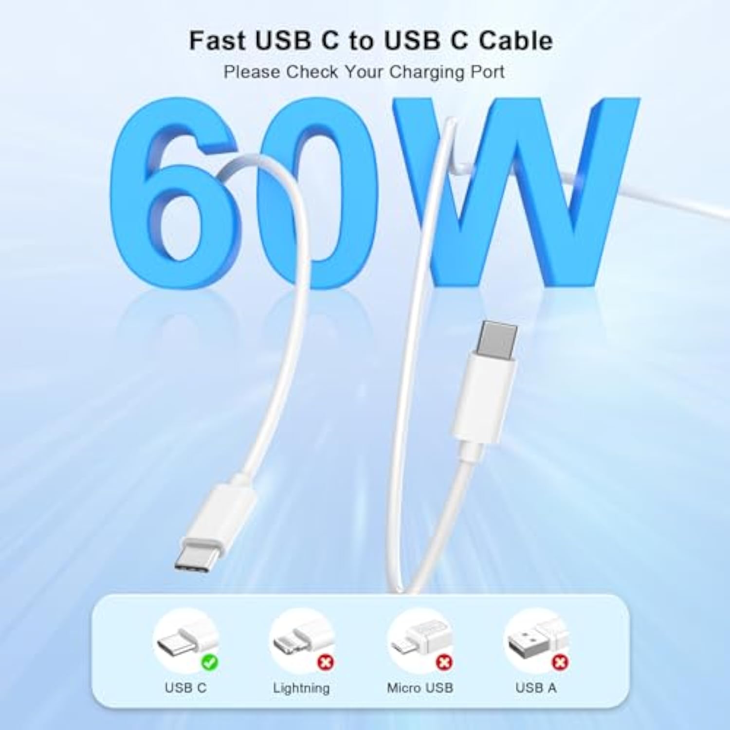 20W Usb C Fast Charger For Iphone 16/16 Plus/16 Pro/16 Pro Max/15/15 Plus/15 Pro/15 Pro Max, Ipad Pro, 2 Pack Pd 20W Type C Iphone 16 Pro Max Charger Fast Charging With 6Ft Usb C To C Charging Cable