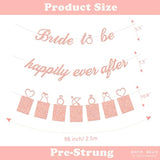 Bridal Shower Decorations Bride to Be Happily Ever After Banners Rose Gold Party Kit