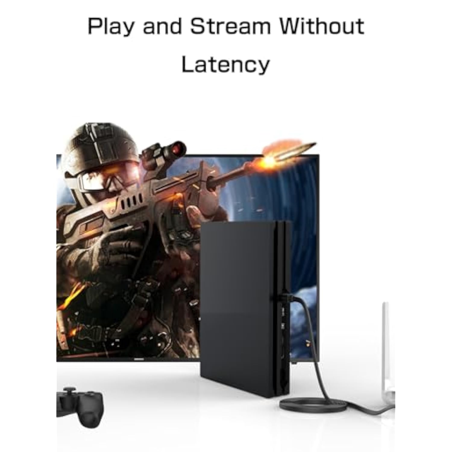 Cat 8 Ethernet Cable 15Ft, High Speed 40Gbps 2000Mhz Flat Internet Network Cab