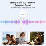 [ MFi Certified] Wired Headphones for iPhone Earbuds with Lightning,2 Pack Built-in Mic & Volume Control HiFi Stereo Nosie Reduction in-Ear