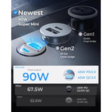 90W Usb C Car Charger Fast Charging,[Invisible Design] All Metal Car Charger Usb C Pd45W+Qc3.0 Dual Port Cigarette Lighter Car Adapter For Iphone 16 Pro Max Plus 15 14 Ipad Samsungs25 S24 Ultra