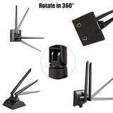 Dual Band Wifi Antenna 2.4Ghz 5Ghz 5.8Ghz Ts9 Wifi Antenna With Magnetic Base 5Dbi External Antennas For Wi-Fi Router/Hotspot/Industrial Iot/Car Wifi, 6.56Ft Low Loss Cable