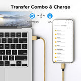 Gold Usb C Cable 3.3Ft Fast Charging, 2-Pack Type C Cable Braided Usb To Usb C