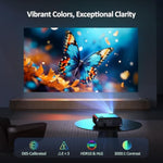 Pj40 (Gen 3) Projector With Wifi And Bluetooth, D65 Calibrated, Native 1080P, 4K Supported, Projector For Outdoor Movies, 20W Speakers, Home Theater, Compatible W/Tv Stick, Ios, Android