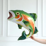 Rainbow Trout Fish Balloons 4Pcs 27Inch Fishing Foil Balloons For O-Fishally One Fishing Themed Birthday Baby Shower Father'S Day Party Decoration