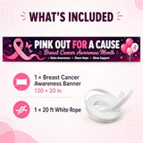 Breast Cancer Awareness Month Banner for Outdoor Yard Sign Decor