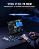 80Gbps M.2 Nvme Ssd Enclosure With Cooling Fan, Compatible With Thunderbolt 5/4/3, Usb 4.0/3.2/3.0/2.0 M-Key/(M&B) Key Nvme 2280 Ssd Up To 8Tb