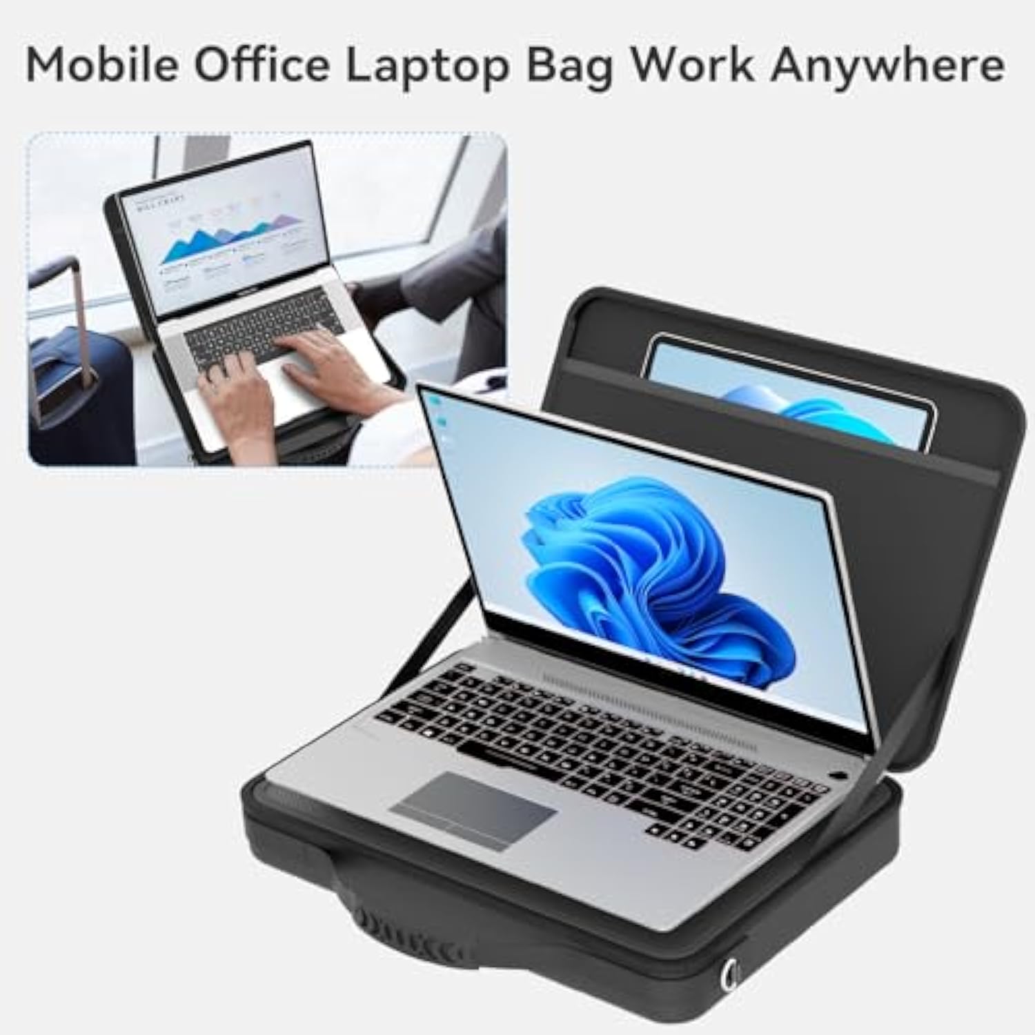 Smatree Hard Laptop Shoulder Case for 15-16 inch Lenovo ThinkPad Z16/E16/P1/L15/X9 15 Aura Edition Copilot+PC, for 15.6 inch Lenovo IdeaPad 5i/5/3i/1/1i/Slim 3/Slim 3i, Hard Laptop Case with Handle