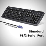 Periboard-107 Wired Ps2 Full Size Keyboard, Us English Layout