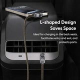 Heavy Duty 90 Degree USB-C to USB-C Cable 3.3ft, 240W Flat Right Angle Fast Charging Cord for iPhone 16/15, Mac, , Google Pixel