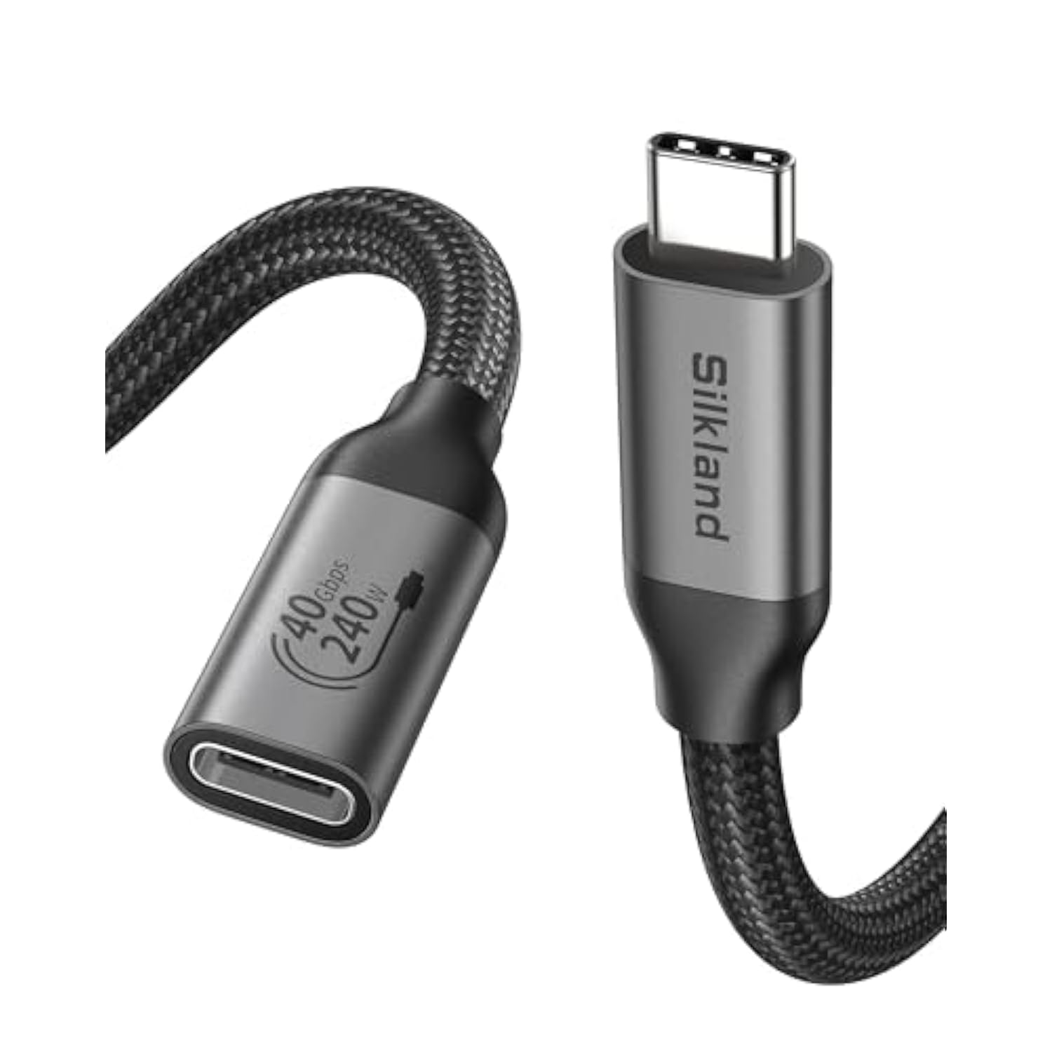 Usb4 Extension Cable For Thunderbolt 4, [40Gbps/240W/8K] Usb C Extension Cable 4Ft, 8K@60Hz Type C Video Extender Male To Female Compatible For Usbc Hub/Iphone 16/Macbook/Ipad/Mag Safe