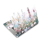 Wildflower Laptop Skin Sticker Decals Fits 12" 13" 13.3" 14" 15 Inch Laptop Watercolor Universal Removable Vinyl Notebook Art Protector Netbook Pc Cover Decal